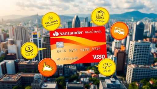 vantagens cartão de crédito Santander Brasil