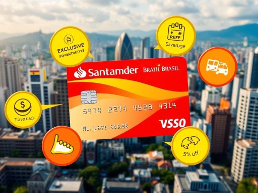 vantagens cartão de crédito Santander Brasil